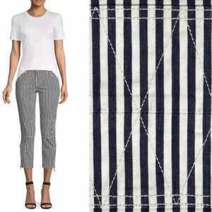 Current/Elliott Lexton Cropped Stripe Jeans Size 27
